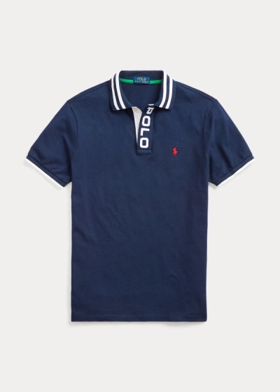 Men's Polo Ralph Lauren Custom Slim Fit Mesh Polos | 957230EBO